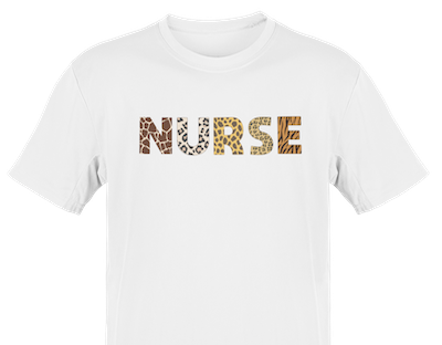 animal print nurse t-shirt
