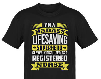 badass lifesaving superhero nurse shirt
